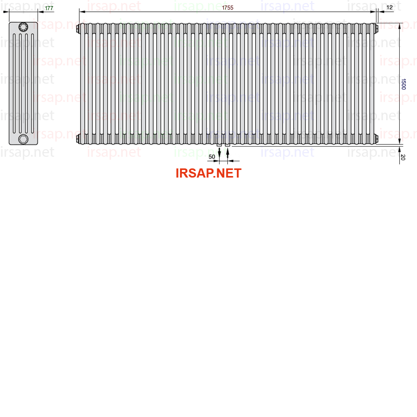 Радиатор IRSAP Tesi 51500/39 T50 CL 01